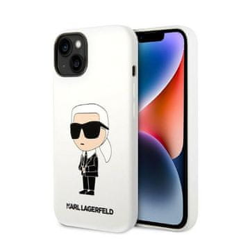 Karl Lagerfeld silikonska NFT Ikonik maskica za iPhone 14 Plus (bijela)