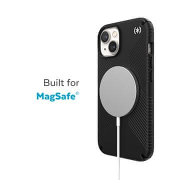 Speck Presidio2 Grip MagSafe - Protuklizna maskica za iPhone 14 Plus (crna / crna / bijela)