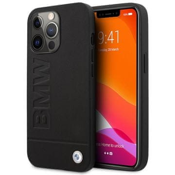 Bmw kožna maska Hot Stamp MagSafe - iPhone 14 Pro Max (crna)