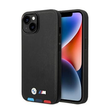 Bmw kožna maska Hot Stamp Tricolor MagSafe - iPhone 14 Plus (crna)