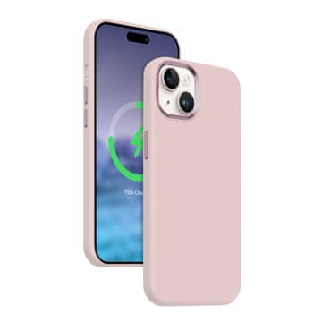 Crong Color Cover LUX Magnetic - MagSafe maskica za iPhone 15 Plus (roza)