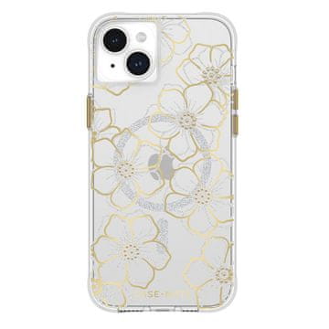 case-mate Floral Gems MagSafe - maskica za iPhone 15 Plus (zlatna)