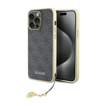 Guess 4G kolekcija privjesaka - maskica za iPhone 15 Pro Max (siva)
