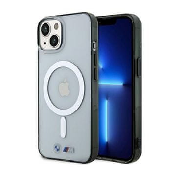 Bmw srebrni prsten MagSafe - maskica za iPhone 14 Plus (prozirna)