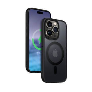 Crong Hybrid Frost MAG Cover - MagSafe maska za iPhone 15 Pro (crna)