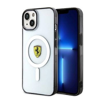 Ferrari Outline Magsafe - maskica za iPhone 14 Plus (prozirna)