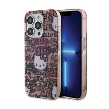HELLO KITTY IML oznake Graffiti - maskica za iPhone 15 Pro Max (roza)
