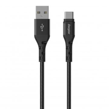 Energizer Ultimate - USB-A na USB-C priključni kabel 2 m (crni)