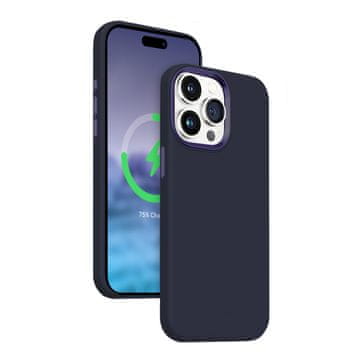 Crong Color Cover LUX Magnetic - MagSafe maskica za iPhone 15 Pro (mornarsko plava)