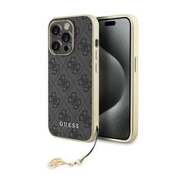 Guess 4G kolekcija privjesaka - maskica za iPhone 15 Pro (siva)