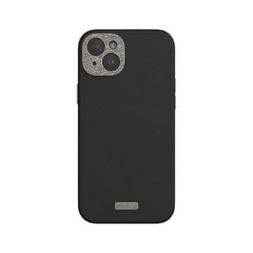 Moshi Napa MagSafe - kožna futrola za iPhone 15 Plus (ponoćno crna)
