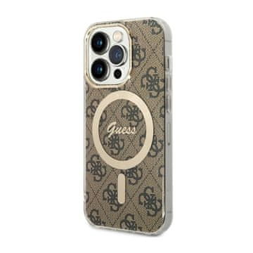 Guess 4G MagSafe - maskica za iPhone 14 Pro (smeđa)