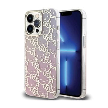 HELLO KITTY IML Gradient Electrop Crowded Kitty Head - maskica za iPhone 14 Pro Max (roza)