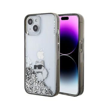 Karl Lagerfeld Liquid Glitter Choupette - maskica za iPhone 15 (prozirna)