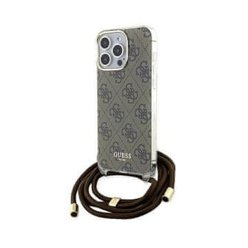 Guess Crossbody Cord 4G Print - Futrola za iPhone 15 Pro Max (Smeđa)