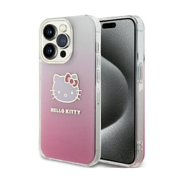HELLO KITTY IML Gradient Electrop Kitty Head - maskica za iPhone 15 Pro Max (roza)