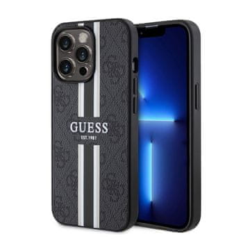 Guess 4G Printed Stripes MagSafe - maskica za iPhone 13 Pro (crna)