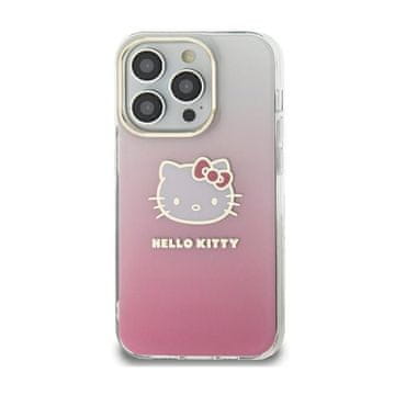 HELLO KITTY IML Gradient Electrop Kitty Head - maskica za iPhone 15 (roza)