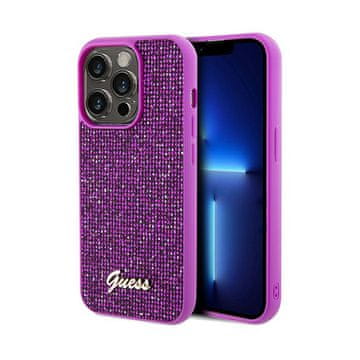 Guess Disco Metal Script - maskica za iPhone 14 Pro (fuksija)