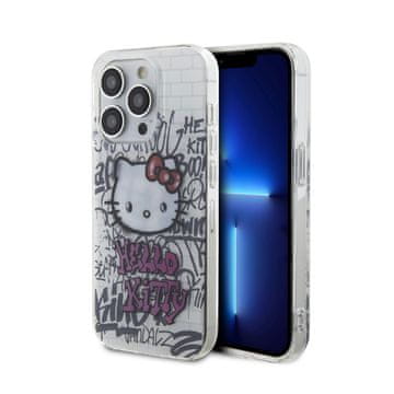HELLO KITTY IML Kitty na ciglama Graffiti - maskica za iPhone 14 Pro Max (bijela)
