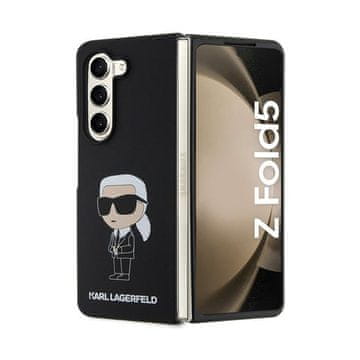 Karl Lagerfeld silikonska Ikonik maskica za Samsung Z Fold 5 (crna)
