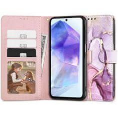 Tech-protect Wallet preklopna maska za Samsung Galaxy A55 5G, marble