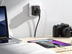 Verkgroup Putni adapter utikač EU sve u jednom cijelom svijetu 2x USB punjač 2.1A crni