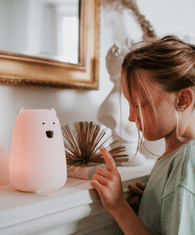 Rabbit&Friends meko svjetlo, medvjed, roza, USB-C punjenje (803)