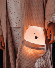 Rabbit&Friends meko svjetlo, medvjed, roza, USB-C punjenje (803)