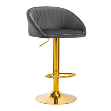 barska stolica QS-B16G baršunasto siva