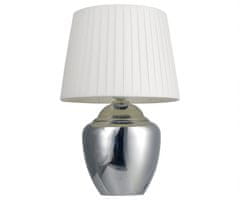 Platinet PTL03SW stolna svjetiljka, metal, max 25W, 350x230mm, bijela, srebrna