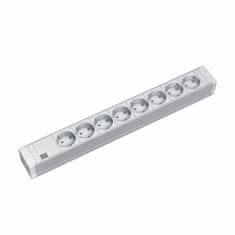 Bachmann razdjelni stalak 8x220V PVC 2m sivi 333.601
