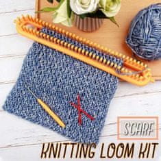 Netscroll Set za pletenje bez igala, komplet za izradu šalova i modnih dodataka, idealan hobi poklon, ScarfKit