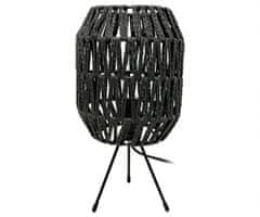 Platinet PTL7027 CAPRI stolna svjetiljka, ratan, metal, max 25W, 305x160mm, crna, smeđa