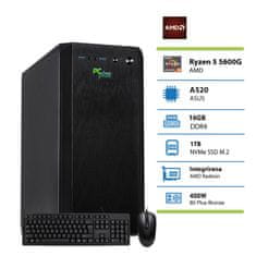 PCplus Magic stolno računalo, R5 5600G, 16GB, 1TB, DOS, miška, tipkovnica (145592)