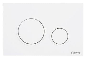 Schwab SCHWAB VELA kontrolna tipka, 247x165mm, sjajna bijela