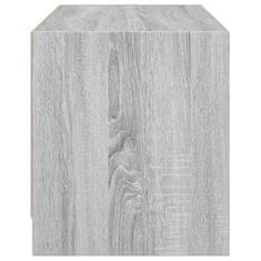 Vidaxl TV ormarić sa staklenim vratima siva boja hrasta 68x37x42 cm