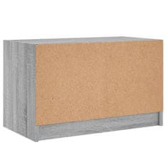 Vidaxl TV ormarić sa staklenim vratima siva boja hrasta 68x37x42 cm