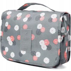 MG Flower Cosmetic Bag kozmetička torbica 4L, siva