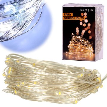 Ikonka Aga LED Dekorativna Žica 10m 100LED Hladno bijela
