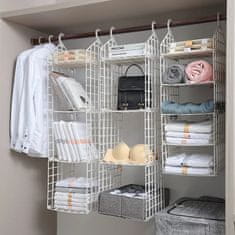HOME & MARKER® Sklopivi viseći organizator, 5 polica, idealan za ormar i uštedu prostora | FOLDWAY