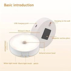 HOME & MARKER® Pametna LED svjetiljka sa senzorom pokreta, noćna lampa za hodnik i kupaonicu | LUMISIGN