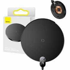 BASEUS bežični punjač 15W QC crni CCED000001