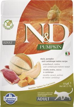 Farmina Farmina n&d pumpkin cat duck i dinja cantaloupe melon adult - suha hrana za mačke - 300 g
