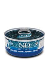 Farmina Farmina n&d cat ocean tuna, cod, shrimp&pumpkin kitten - mokra hrana za mačiće - 70 g
