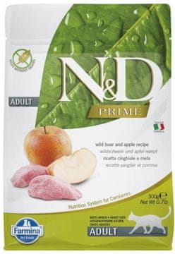 Farmina Farmina n&d prime cat boar and apple adult - suha hrana za mačke - 300 g
