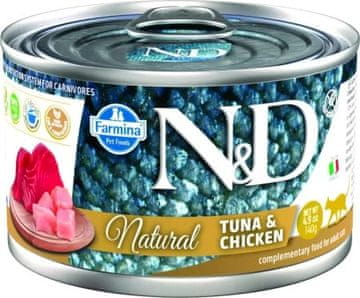 Farmina Farmina n&d cat natural tuna&chicken - mokra hrana za mačke - 140 g