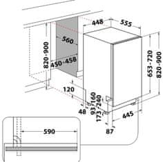 Whirlpool WSIP 4O23 PFE perilica suđa