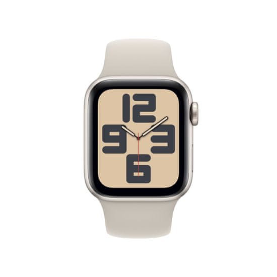 Apple Watch SE pametni sat, 40 mm, GPS, sportski remen, Starlight