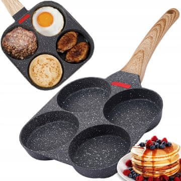 Dexxer Visoka tava za prženje palačinki i jaja 24 cm s keramičkim premazom